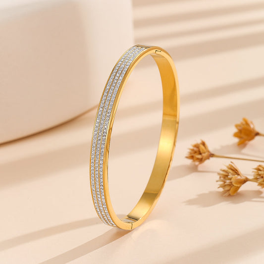 Shopifi™ Azure Bliss Diamond Bangle