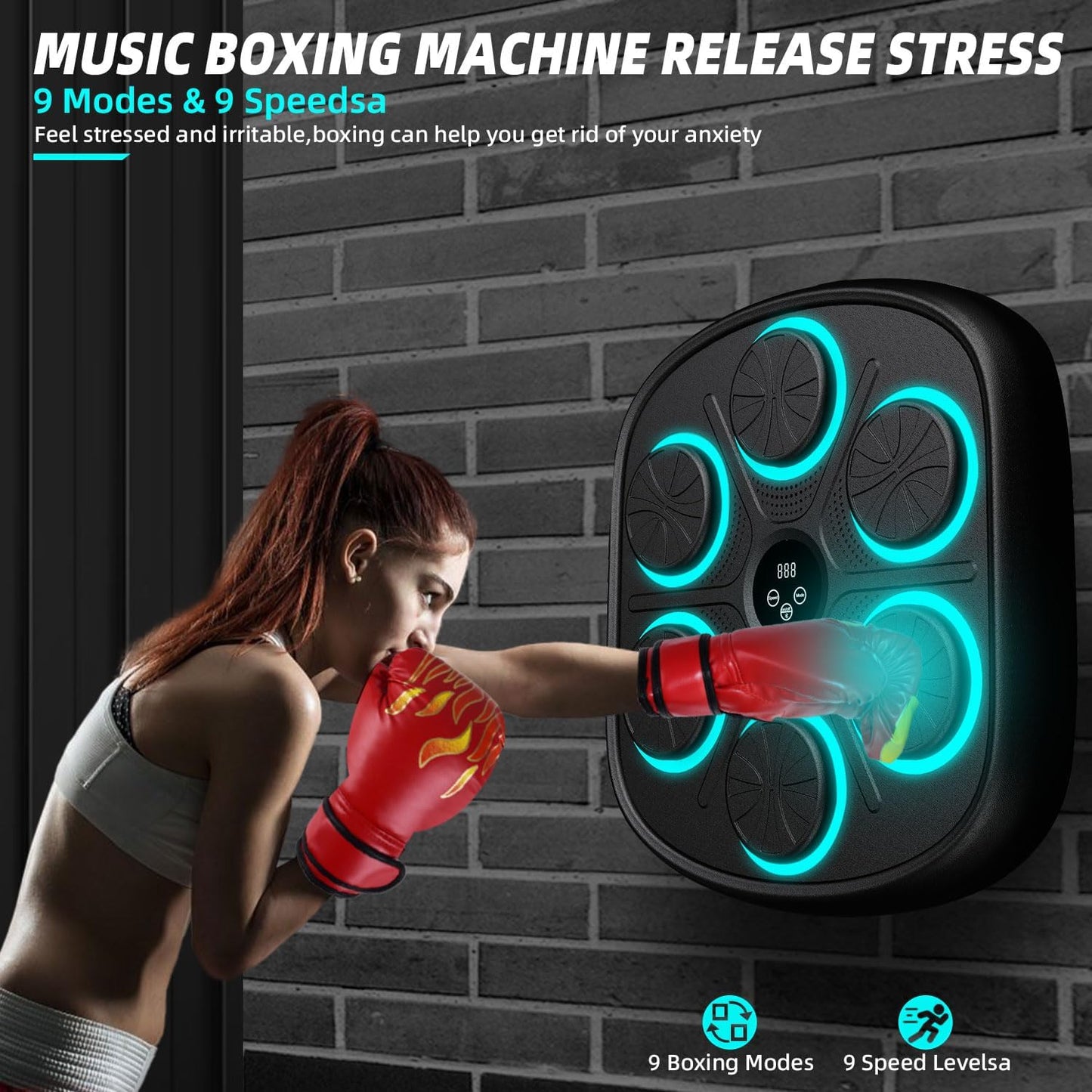 Shopifi™ Music Boxing Machine with Wall Mount