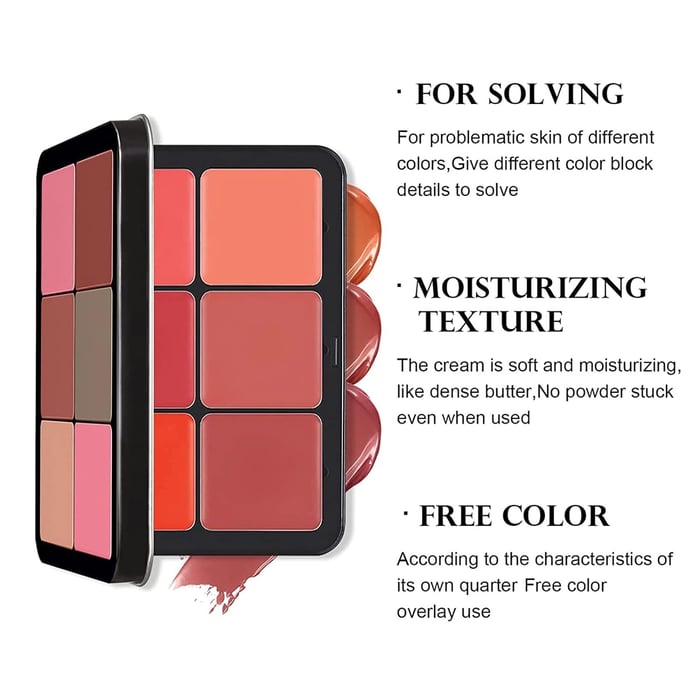 Shopifi™ 12 Colors Cream Blush Palette